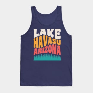 Lake Havasu Arizona Boating Retro Vintage Typography Tank Top